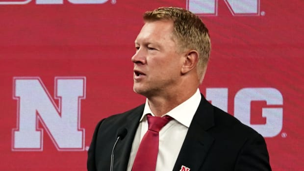 Scott Frost 2022 Big Ten football media days USATSI_18748419